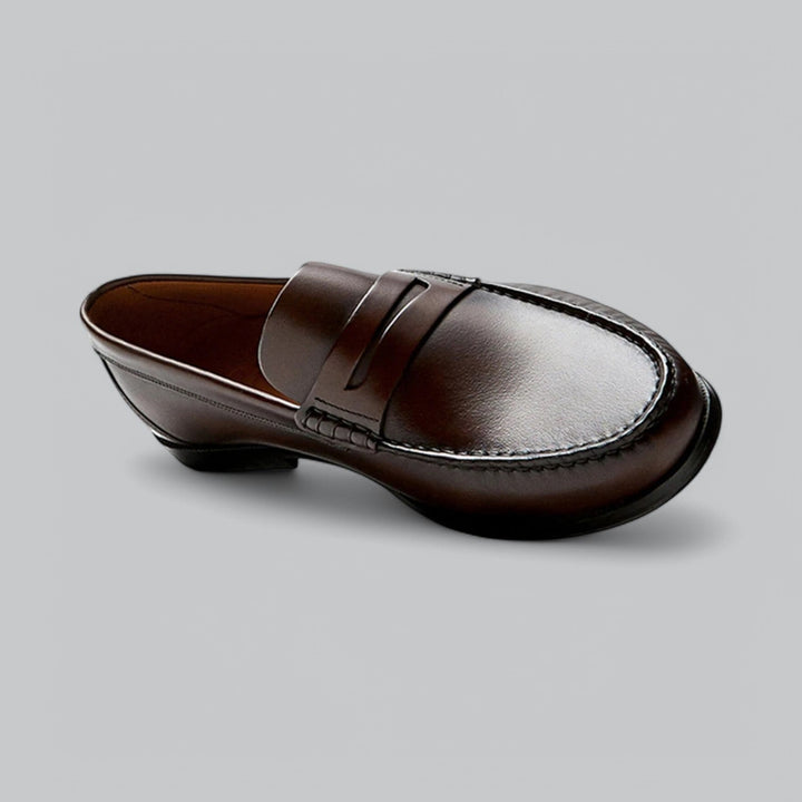 Chic Læder Penny Loafers