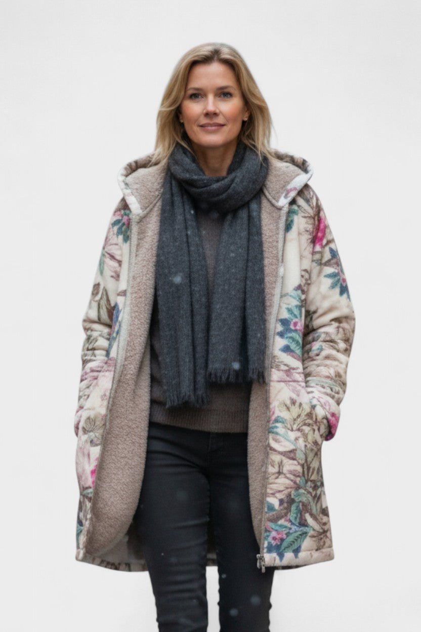 Fleural™ – Blomster fleece jakke