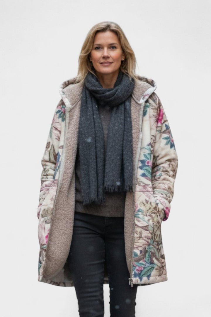 Fleural™ – Blomster fleece jakke