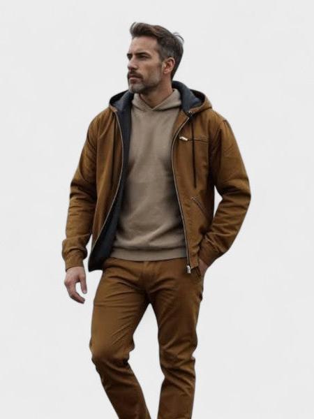 Gaspard™ | Stilfuld Hættetrøje med Lynlås