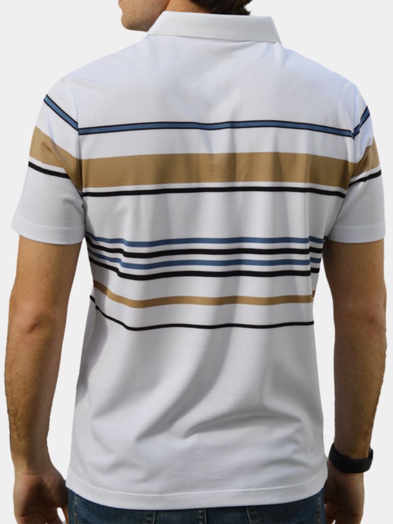 Kasper™ | Solnedgang Stribet Polo