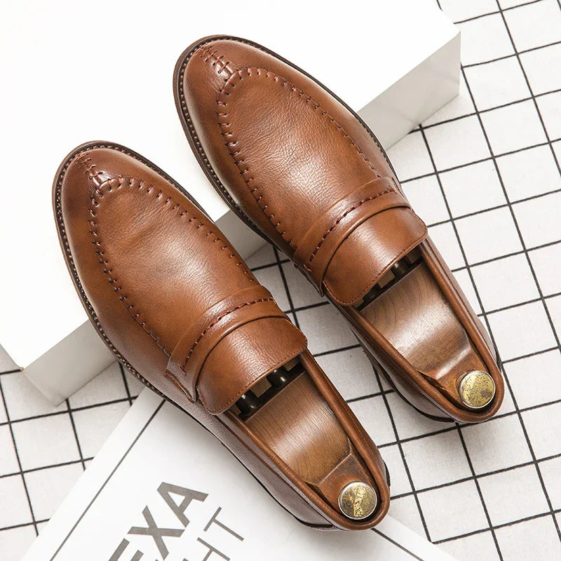 Læder Dress Loafers