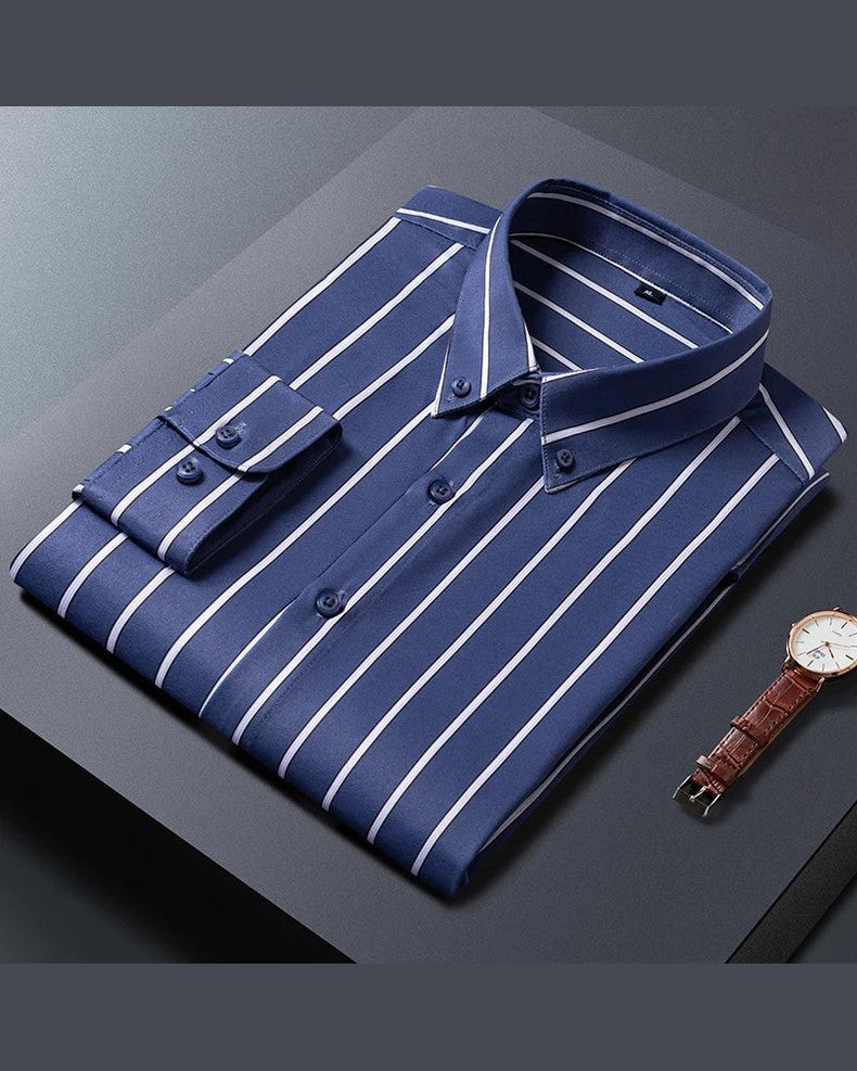 Levi™ | Elegant Stribet Skjorte